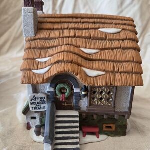 Charming Ceramic Cottage Figurine